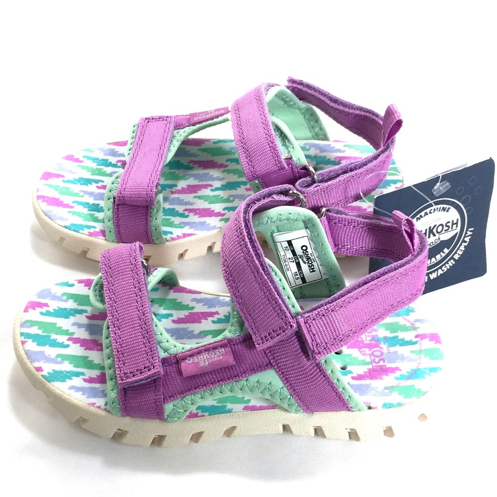 ❌SOLDOUT❌ NEW Oshkosh Sandals Bgosh Girl Purple 12 - Picture 2 of 5